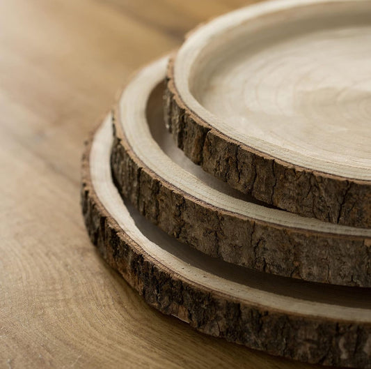 Rent. Rustic wooden tray | Bandeja de madera rústica