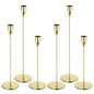 gold taper candle holders | Candelabros Dorados