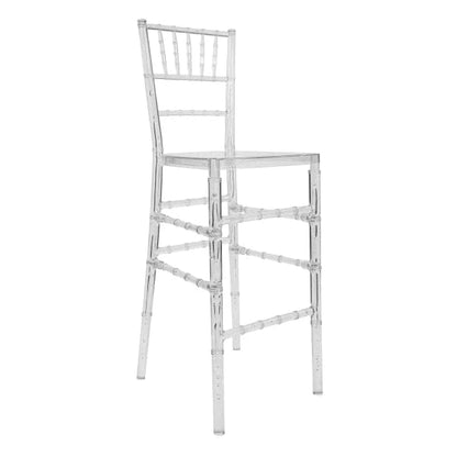 Rent Chiavari barstool chair clear | Silla taburete Chiavari transparente