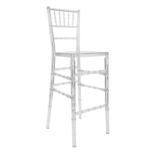 Rent Chiavari barstool chair clear | Silla taburete Chiavari transparente